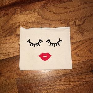 Canvas makeup bag